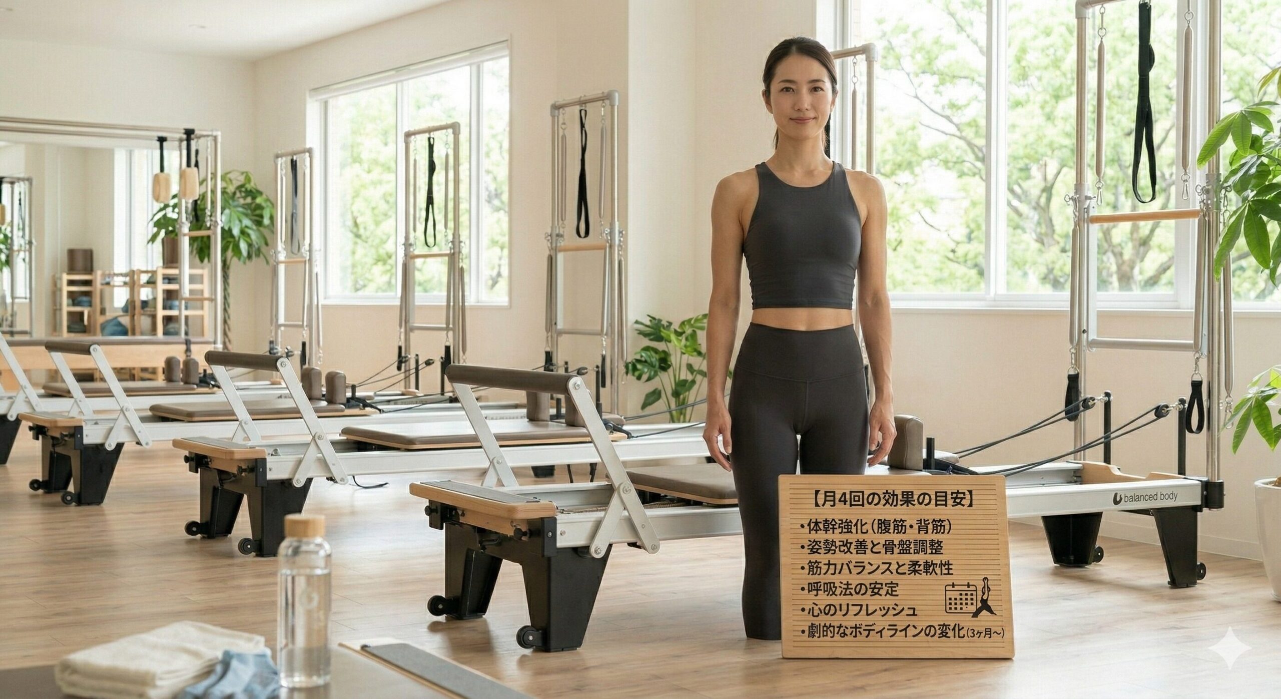 マシンピラティス月4回の効果の目安